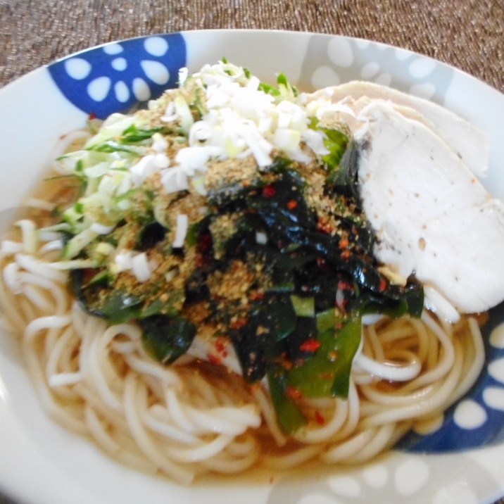 ピリ辛海藻ダレ冷やしうどん レシピ 作り方 By Mococo05 楽天レシピ